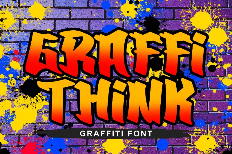 Graffi Think font | Fonts2u.com