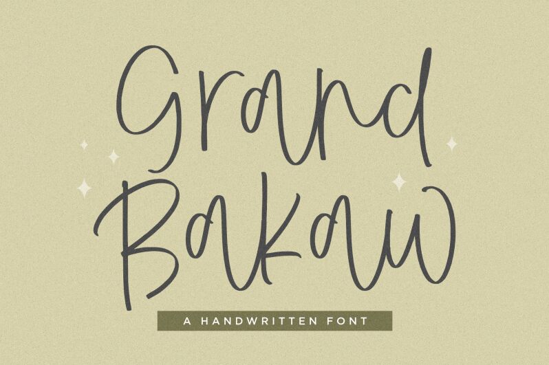 Grand Bakaw Schriftart