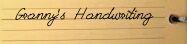 Grannys Handwriting الخط