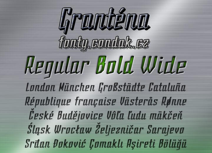 Granténa Schriftart