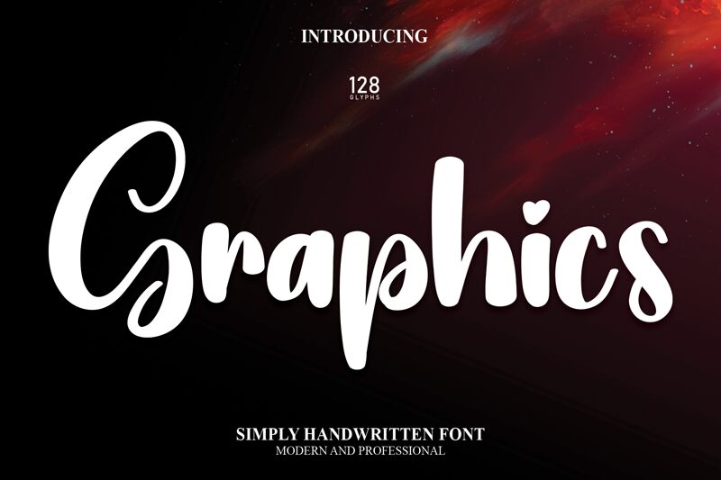 Graphics Schriftart