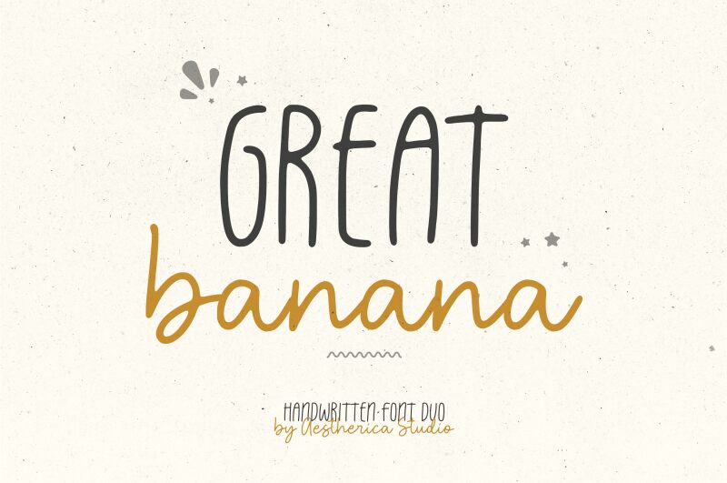 great banana Шрифт