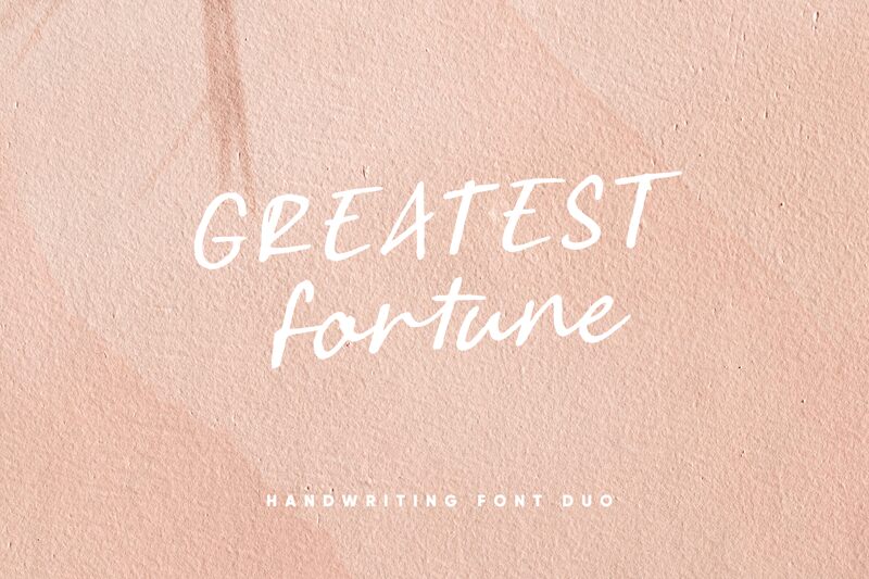 Greatest Fortune Script Fonte