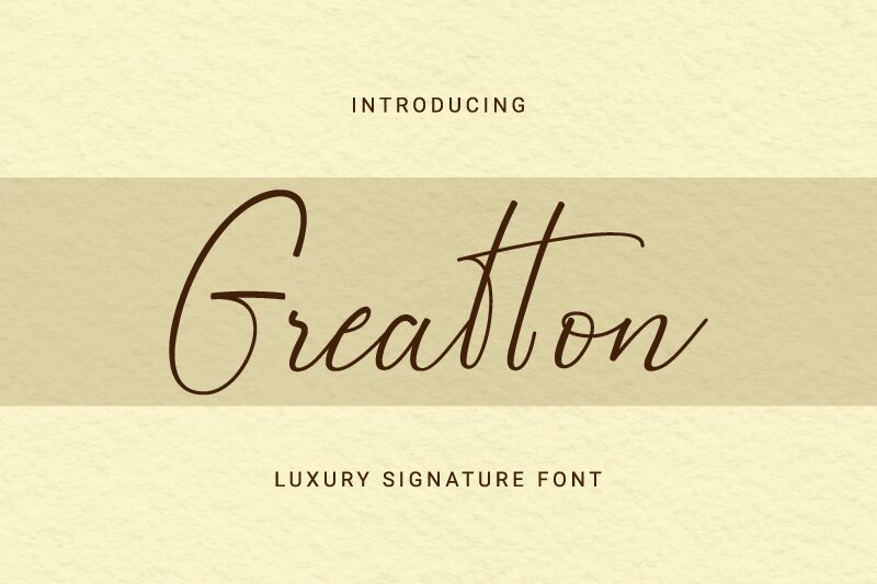 Greatton Schriftart
