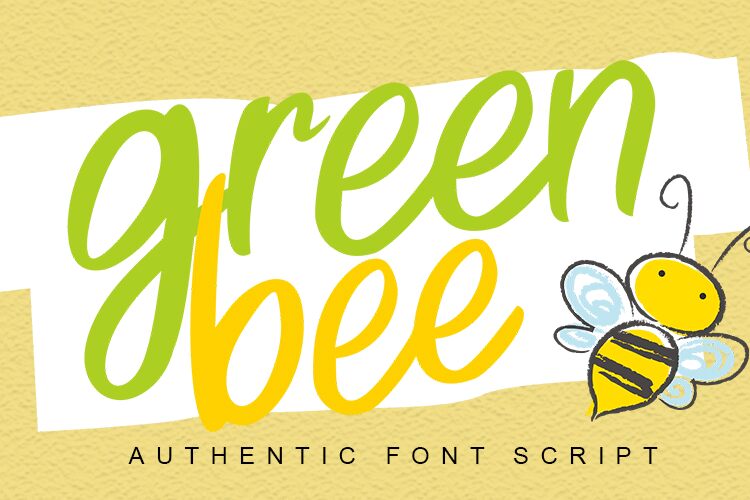 Green Bee Schriftart