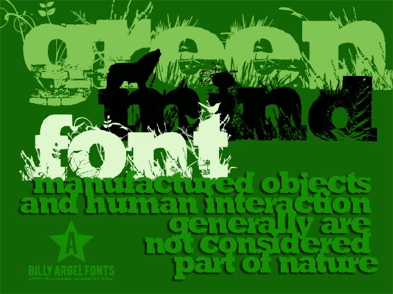 GREEN MIND Czcionka