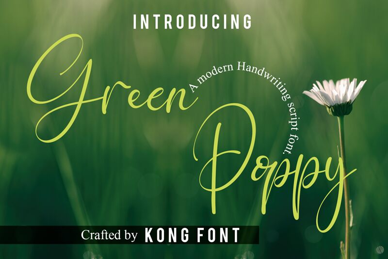 Green Poppy Schriftart