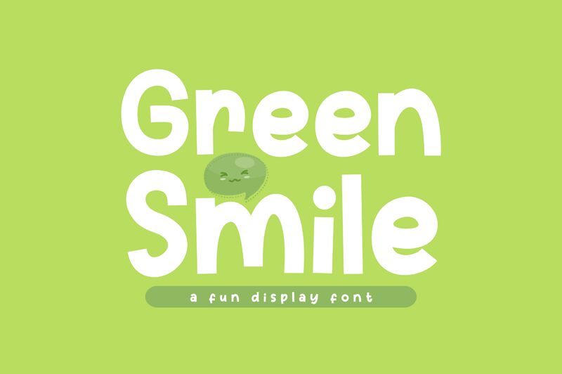 Green Smile Schriftart