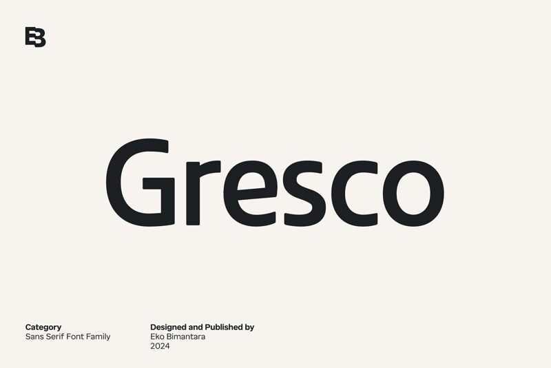 Gresco Schriftart