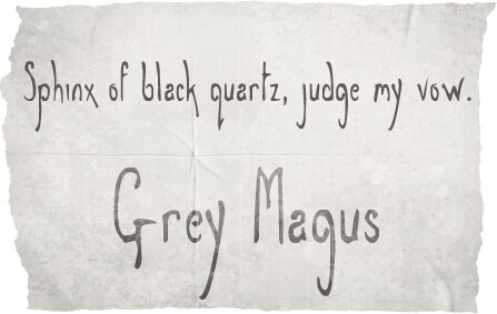 Grey Magus Carattere