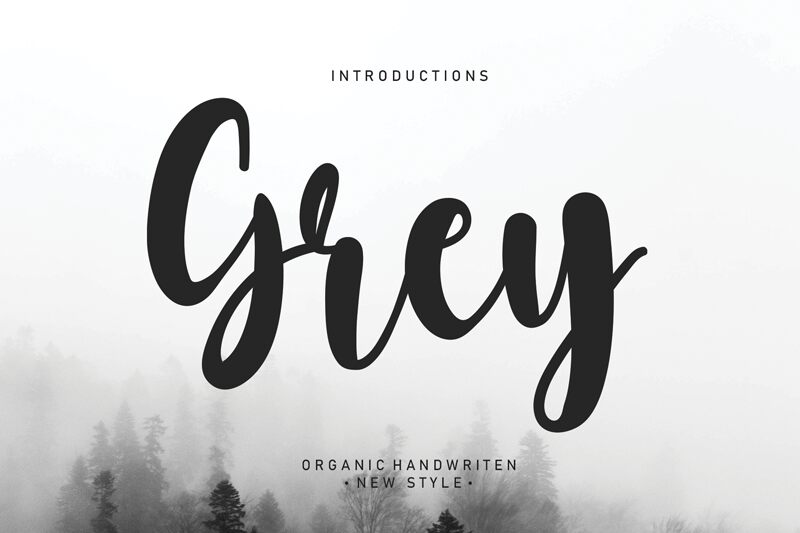 Grey Schriftart