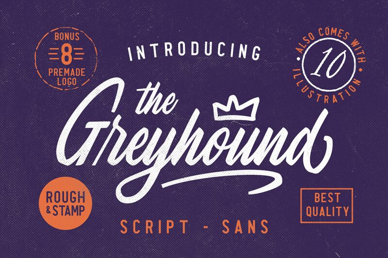 Greyhound Schriftart