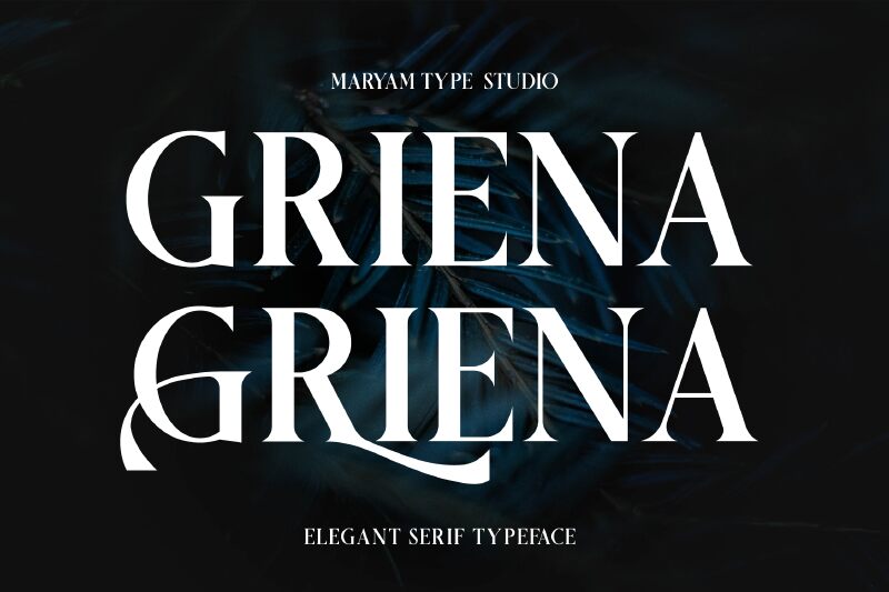 GRIENA Schriftart