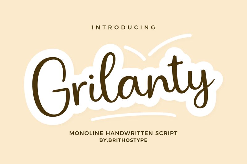 Grilanty — Presentazione del carattere