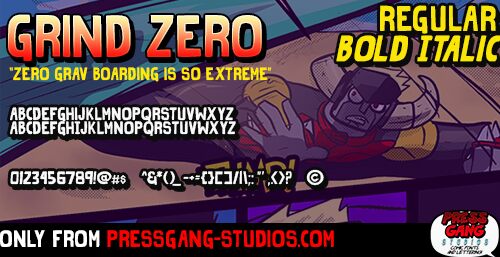 Grind Zero Schriftart