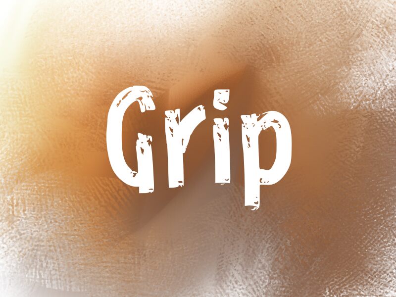 g Grip Schriftart