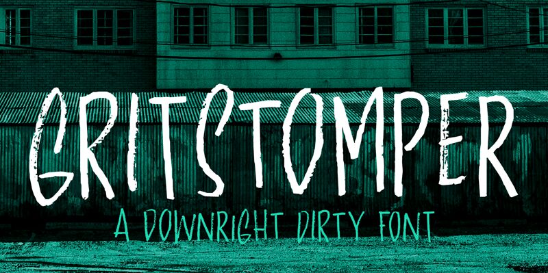 Gritstomper Schriftart