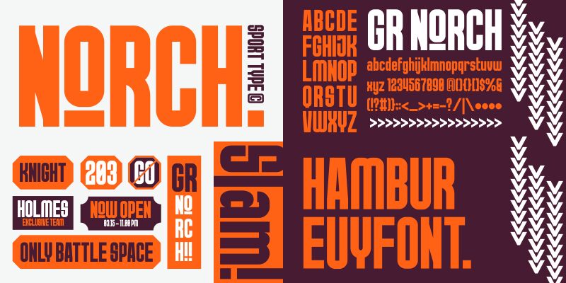 GR NORCH Czcionka