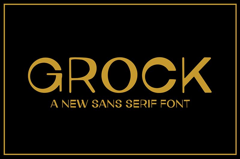 Grock Schriftart