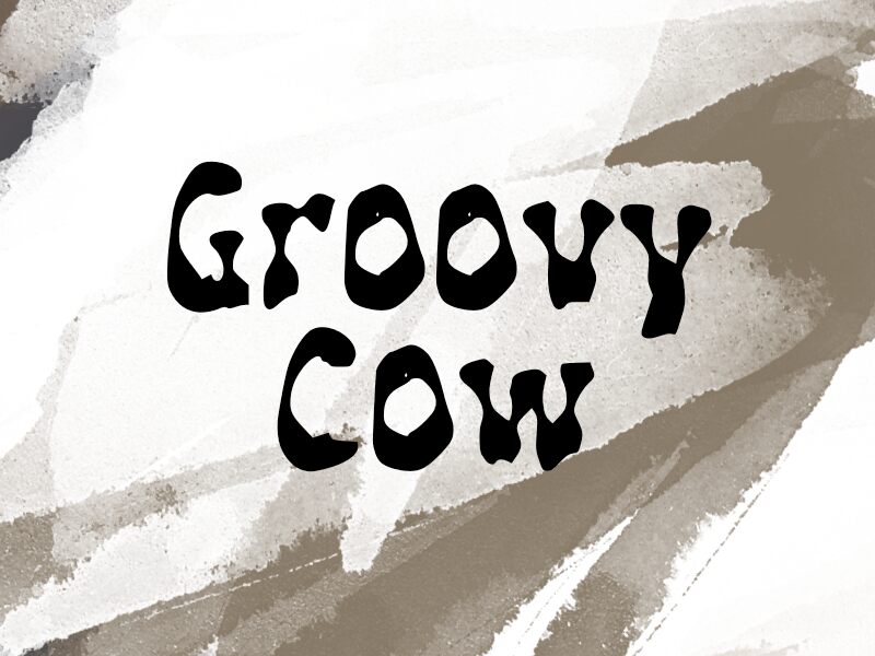 g Groovy Cow Czcionka