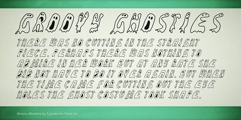 Groovy Ghosties Czcionka