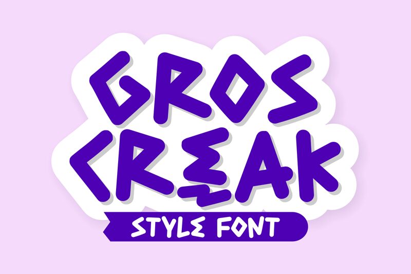Gros Creak — Prezentace písma