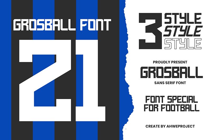 Grosball Schriftart