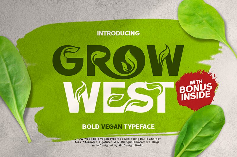 Grow West Czcionka