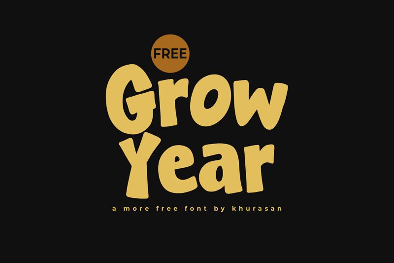 Grow Year Font