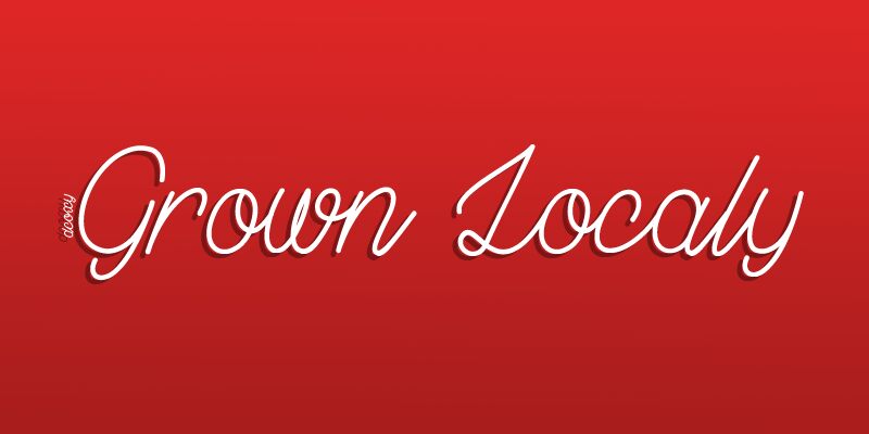 Grown Localy Schriftart