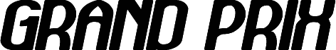 GRAND PRIX Bold Italic