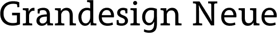 Grandesign Neue Serif