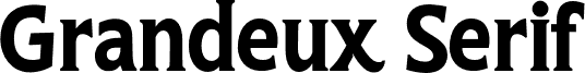 Grandeux Serif PERSONAL USE Regular