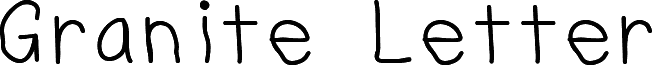 GraniteLetter-Regular