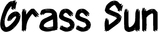 Grass Sun font