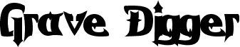 Preview of the Grave Digger font