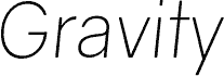 Gravity Light Italic