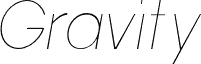 Gravity-UltraLight Italic
