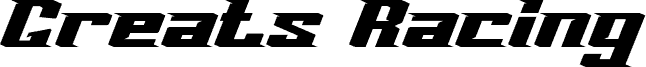 Greats Racing Italic 字体