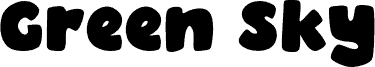 Green Sky font