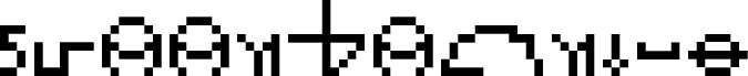 Preview of the Greenbeanish font Regular font