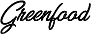 GREENFOOD PERSONAL USE Italic písmo