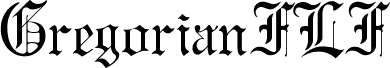 Preview of the GregorianFLF font