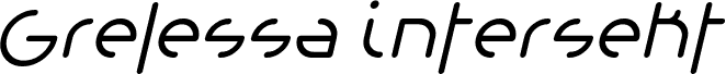 Grelessa intersekt Bold Italic