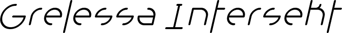 Grelessa intersekt Italic