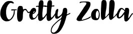 Anteprima del carattere GrettyZolla
