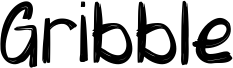 Gribble шрифт