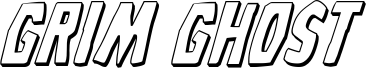 Grim Ghost 3D Italic
