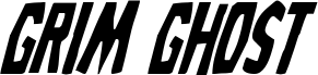 Grim Ghost Condensed Italic