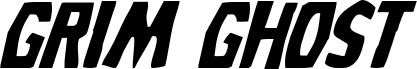 Grim Ghost Expanded Italic